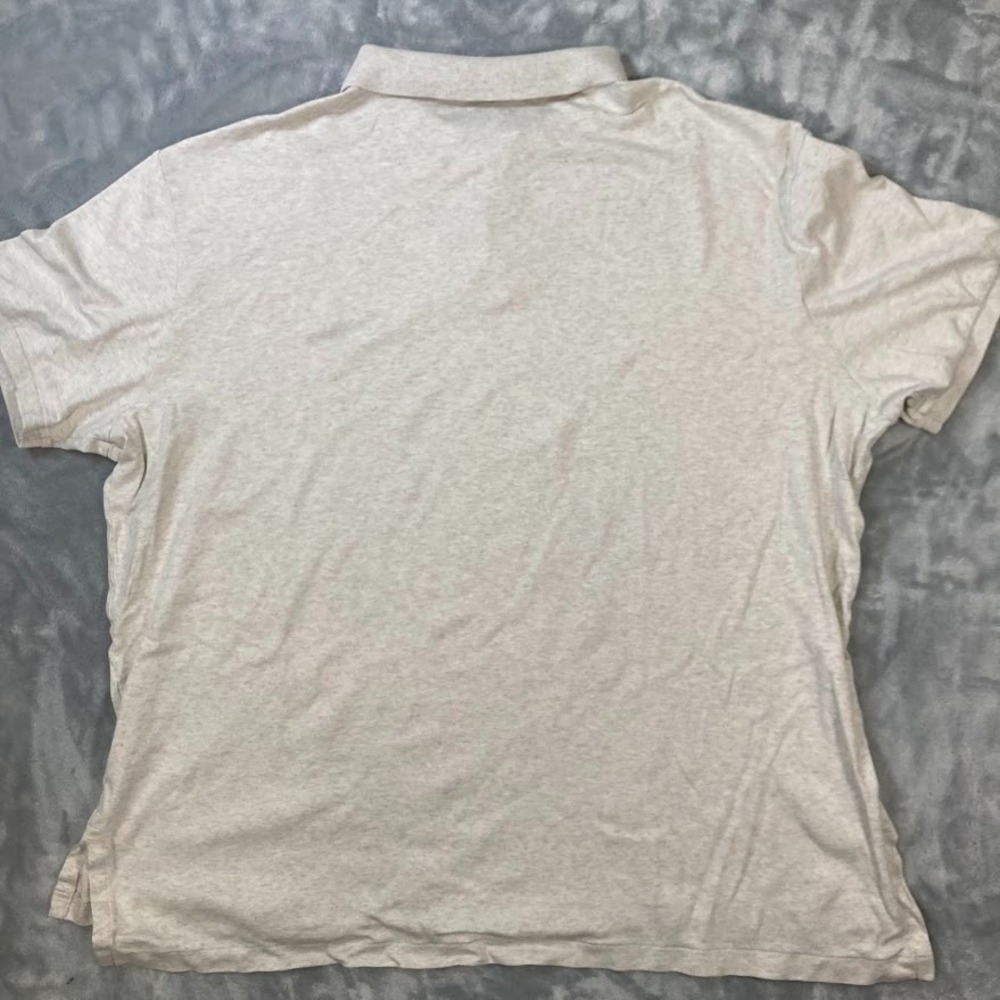 Polo Ralph Lauren Polo Shirt Mens 2XL Grey‎ Flesh Pony Short Sleeve PIMA Soft - Picture 8 of 9
